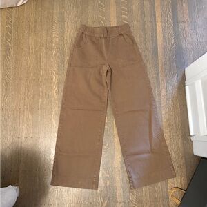 NICLA Brown Wide-Leg Pull-On Pants
